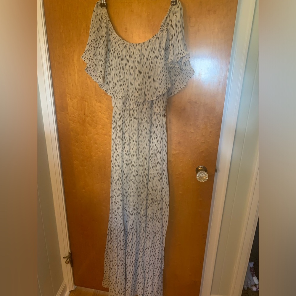 She and Sky off shoulder dress
